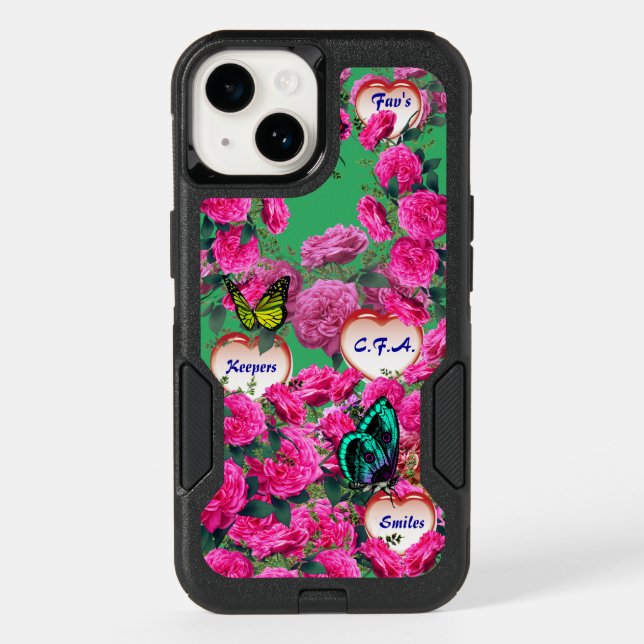  Butterfly  Rose Green Otterbox iPhone Case (Back)