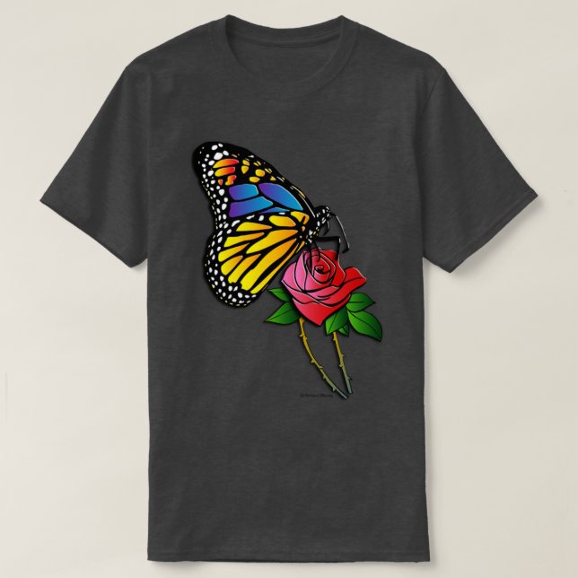 butterfly rose  T-Shirt (Design Front)