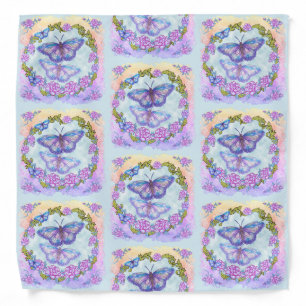 Butterfly Roses Bandana