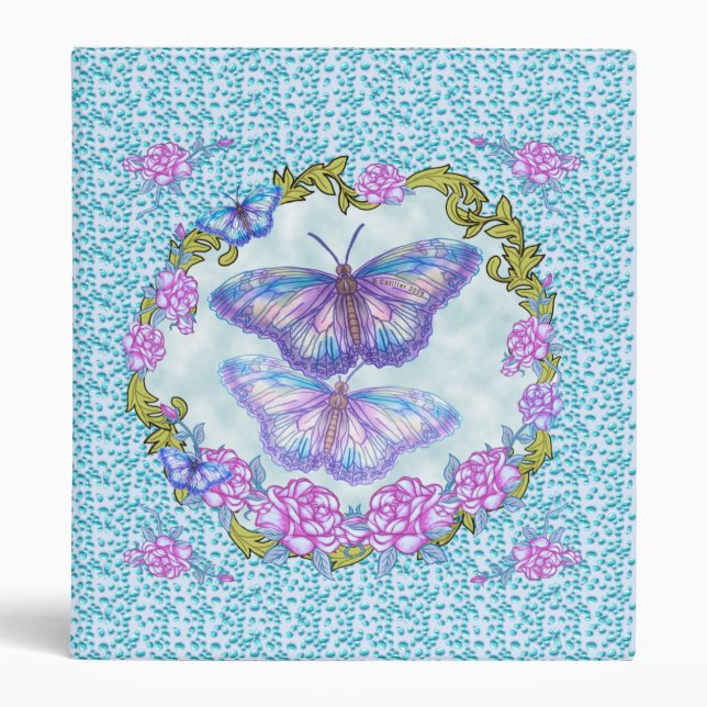 Butterfly Roses  binder (Front)