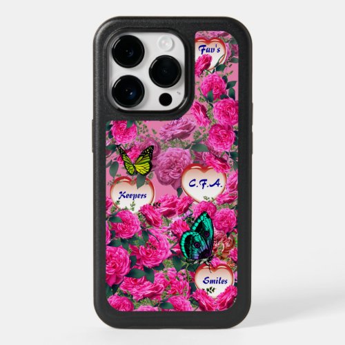 Butterfly Roses  OtterBox iPhone 14 Pro Case