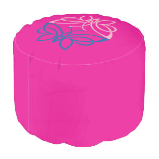 Butterfly Round Pouf