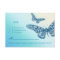 Butterfly RSVP Wedding Reply Card Blue