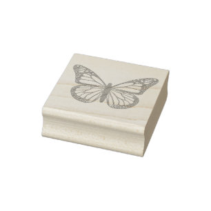 Butterfly rubber stamp