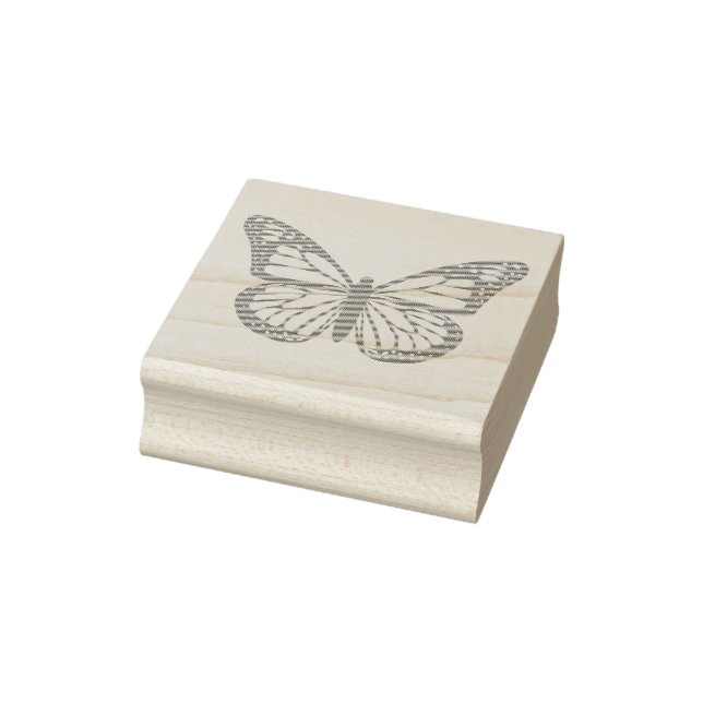 Butterfly  rubber stamp (Stamp)