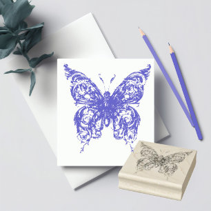 Butterfly Rubber Stamp