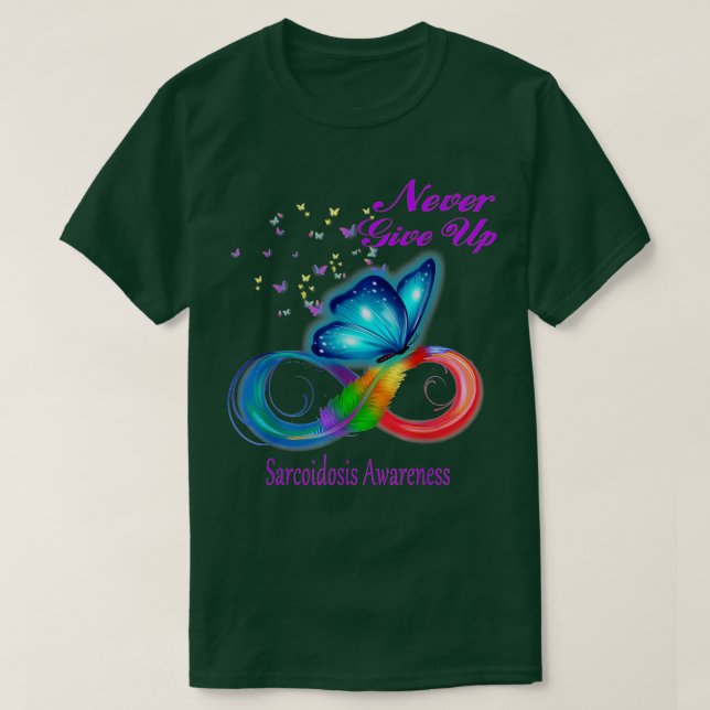 Butterfly Sarcoidosis Awareness  T-Shirt (Design Front)