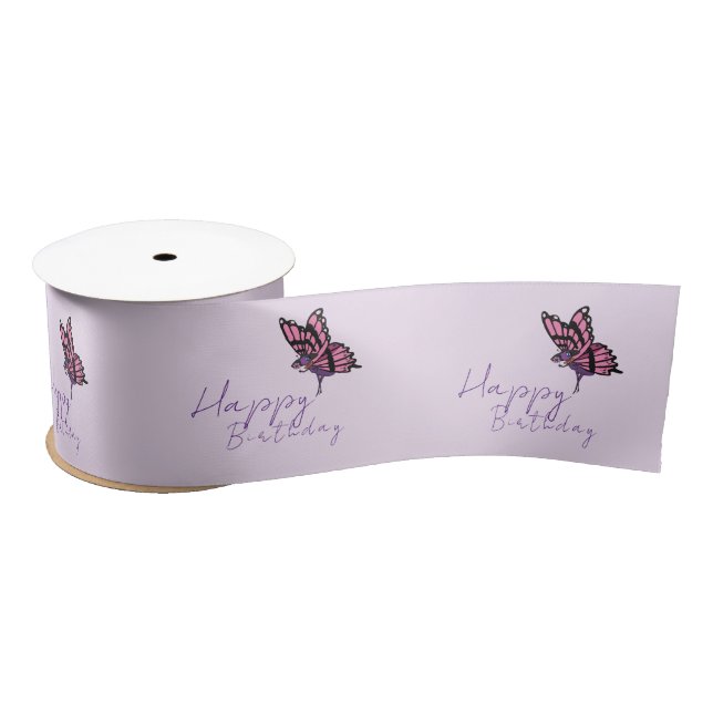 Butterfly Satin Ribbon (Spool)