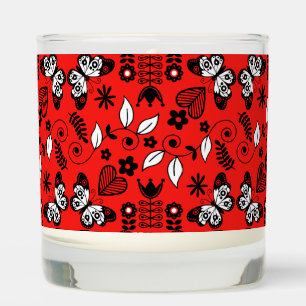 Butterfly Scandinavian folk art Scented Candle