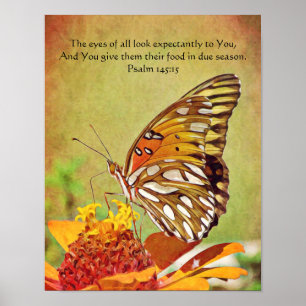 Butterfly Scripture Poster