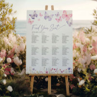 Butterfly Seating Chart Sign