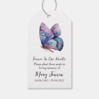 Butterfly Seed Packet Memorial Funeral