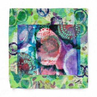 Butterfly shadow waterecolor bandana