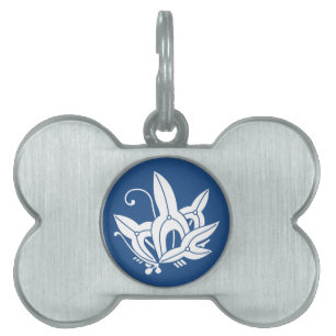 Butterfly-shaped arrowhead pet tag