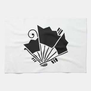 Butterfly-shaped fans (Ageha) Kitchen Towel