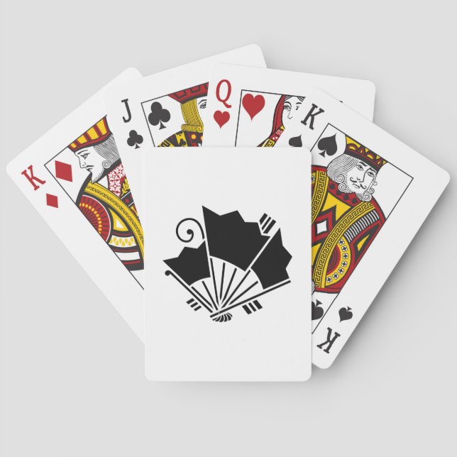Butterfly-shaped fans (Ageha) Poker Cards (Back)