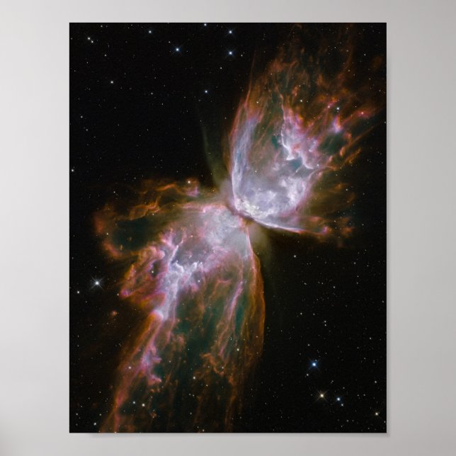 Butterfly Shaped Planetary Nebula Poster (Front)