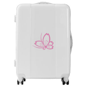 Butterfly-shaped shadowed Cherry blossom Luggage