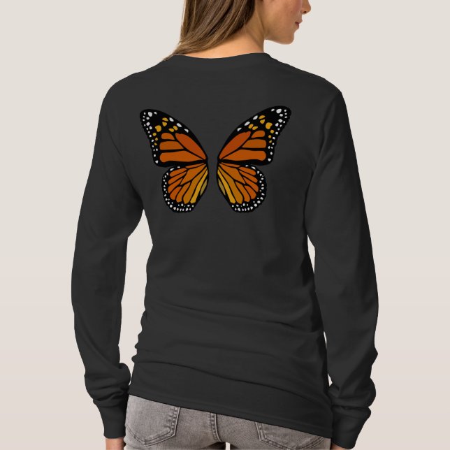 Butterfly Shirt Ladies Cute Butterfly Wings Top (Back)
