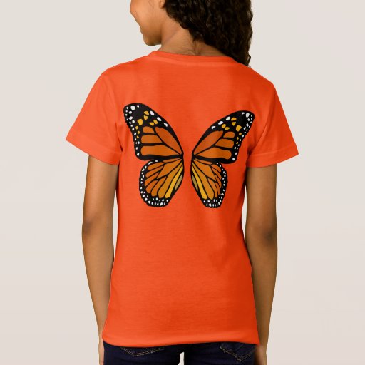 Butterfly Shirt Ladies Cute Girls Butterfly Top | Zazzle