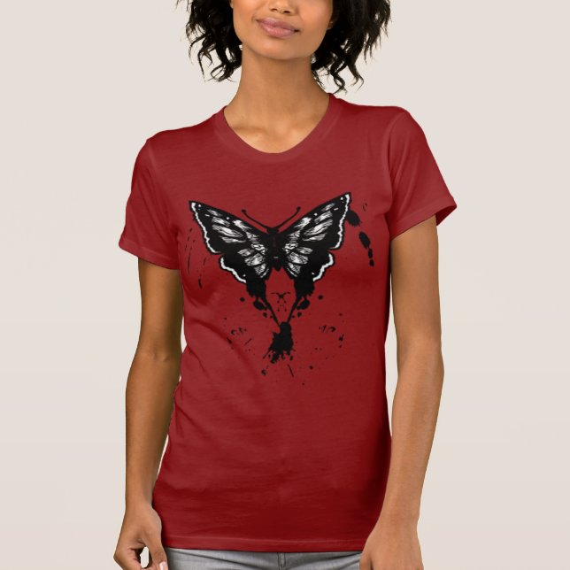 Butterfly Shirt with painted butterfly (Front)