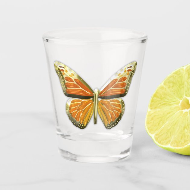 butterfly shot glass