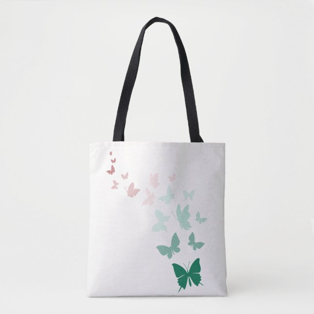 Butterfly Shoulder Tote Bag (Front)