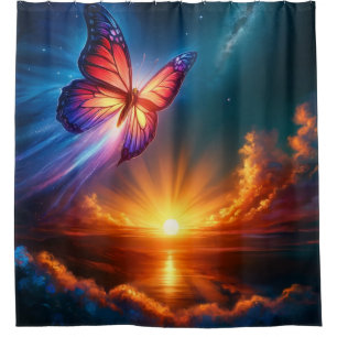 Butterfly Shower Curtain