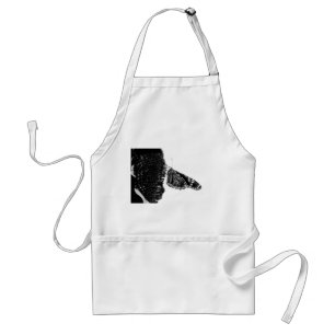 butterfly shy blacq adult apron