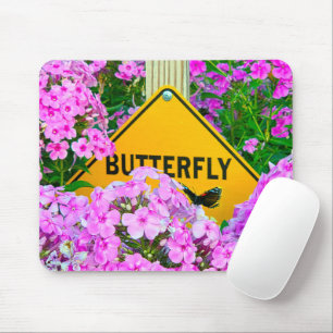 Butterfly Sign In a Phlox Garden Mouse Pad