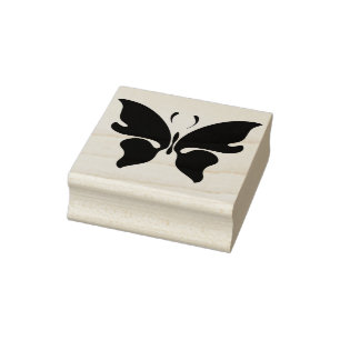 butterfly silhouette art stamp