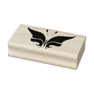 butterfly silhouette art stamp