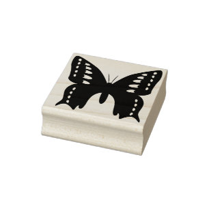 butterfly silhouette art stamp