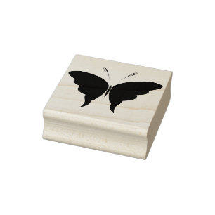 butterfly silhouette art stamp