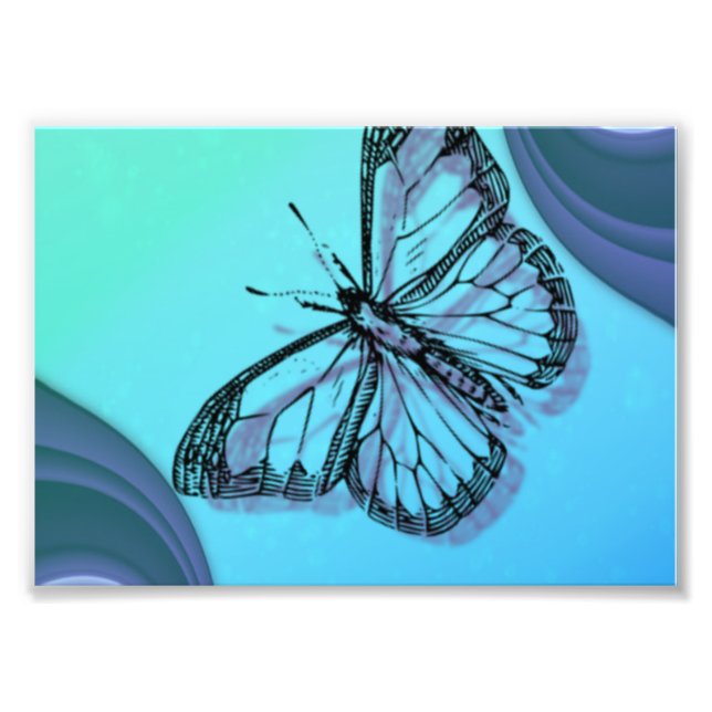 Butterfly Silhouette Photo Print (Front)