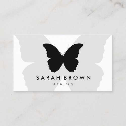 Butterfly Silhouette Simply Business Card