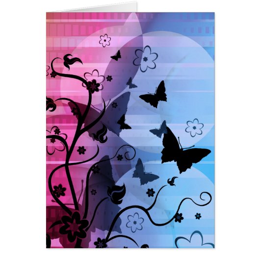Butterfly Silhouettes Cards (Front)