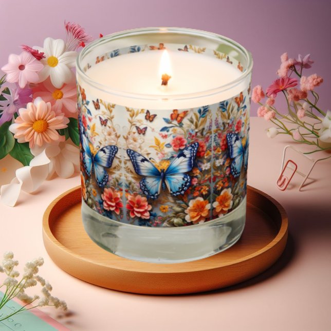 Butterfly Silk Tapestry Embroider Scented Candle (Creator Uploaded)