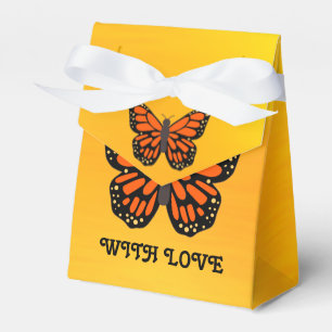 Butterfly SImple Happy Bright Treat with Love Favor Boxes
