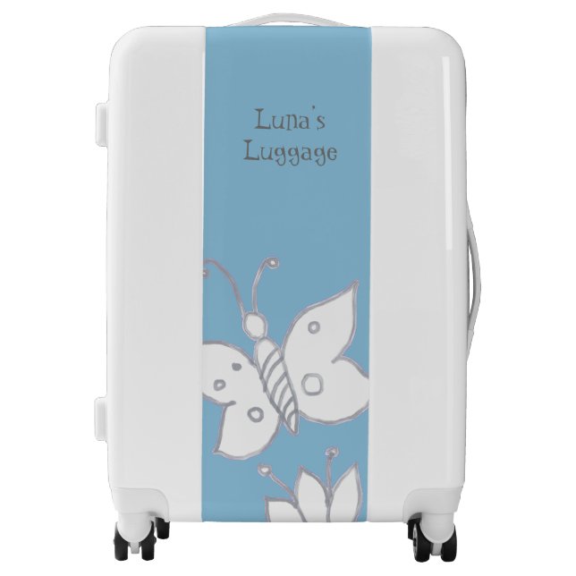 Butterfly Sketch Luggage (Front)