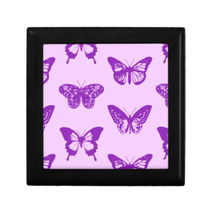 Butterfly sketch, orchid pink and violet gift box