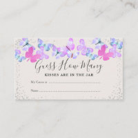 Butterfly Skies Guess How Many Baby Shower Game