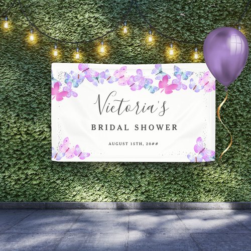 Butterfly Skies Pretty Butterflies Bridal Shower Banner