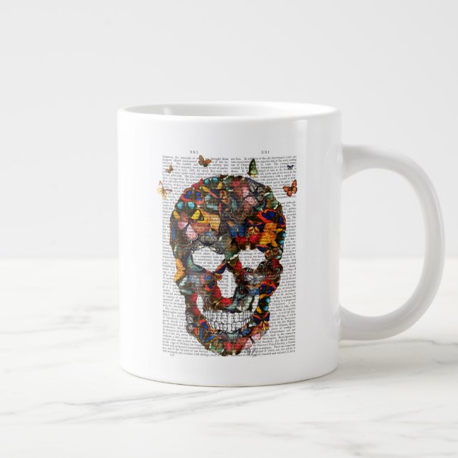 Butterfly Skull Giant Coffee Mug (Right)