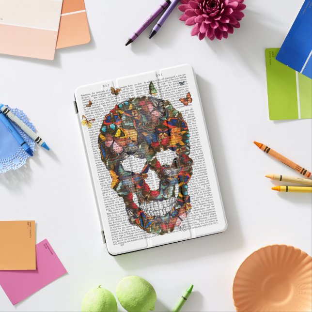 Butterfly Skull iPad Pro Cover (Desk)