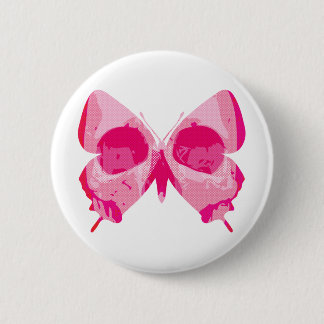 Butterfly Skull Pinback Button