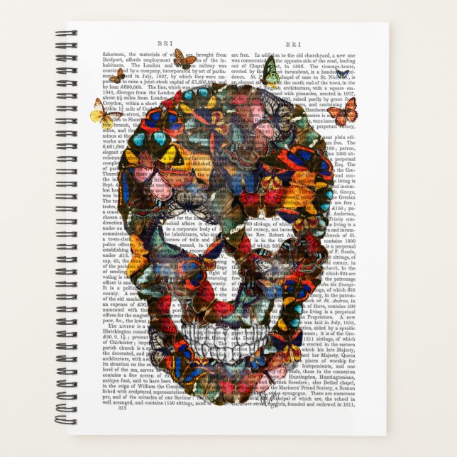 Butterfly Skull Planner (Front)