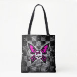 Butterfly Skull Tote Bag