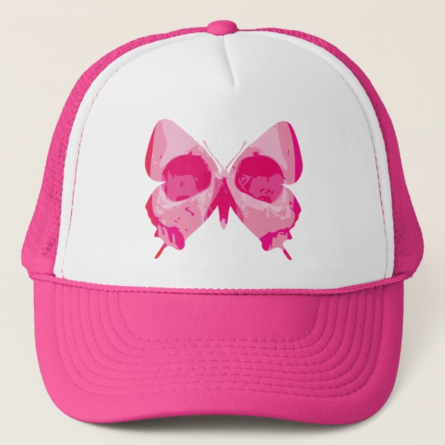 Butterfly Skull Trucker Hat (Front)