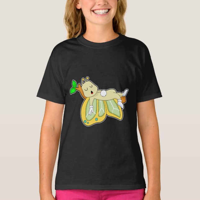 Butterfly Sleeping T-Shirt (Front)